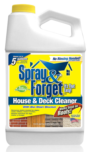 Spray & Forget SFHD64OZ-4 House & Deck Cleaner, 64 Oz