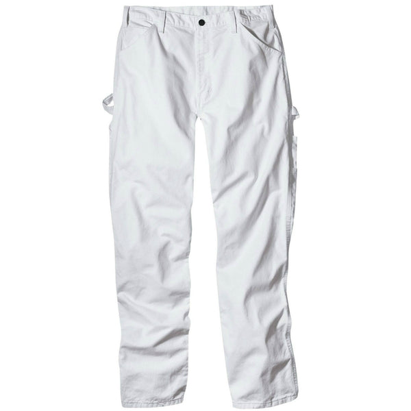 Dickies 1953WH3430 Men's Relaxed Fit Painter's Pants, 34" x 30", White