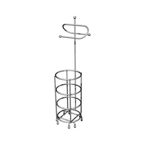 Zenith 7658SS Double Toilet Paper Stand, Durable Chrome Finish