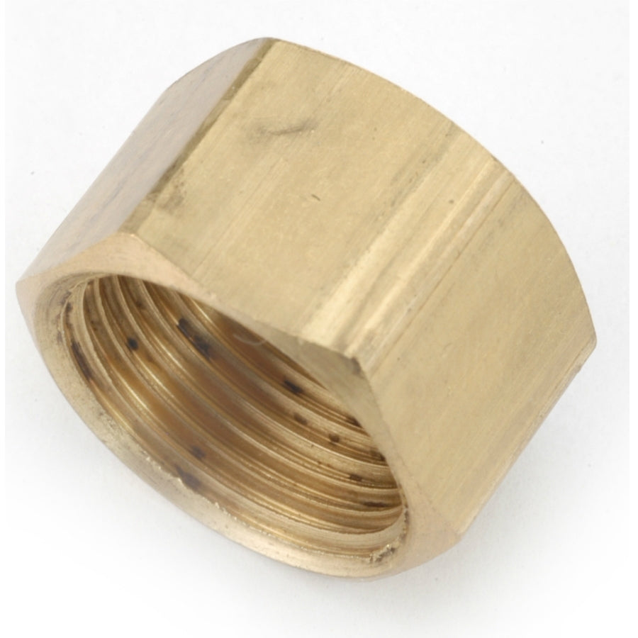 Anderson Metals 700081-08 Lead Free Compression Cap, 1/2", Brass