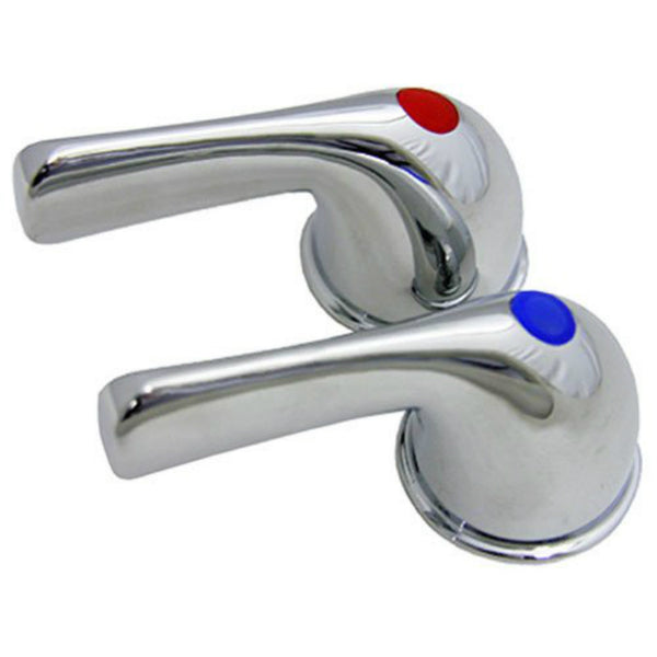 Lasco 01-7081 Pair Fit All Lever Handles, Chrome