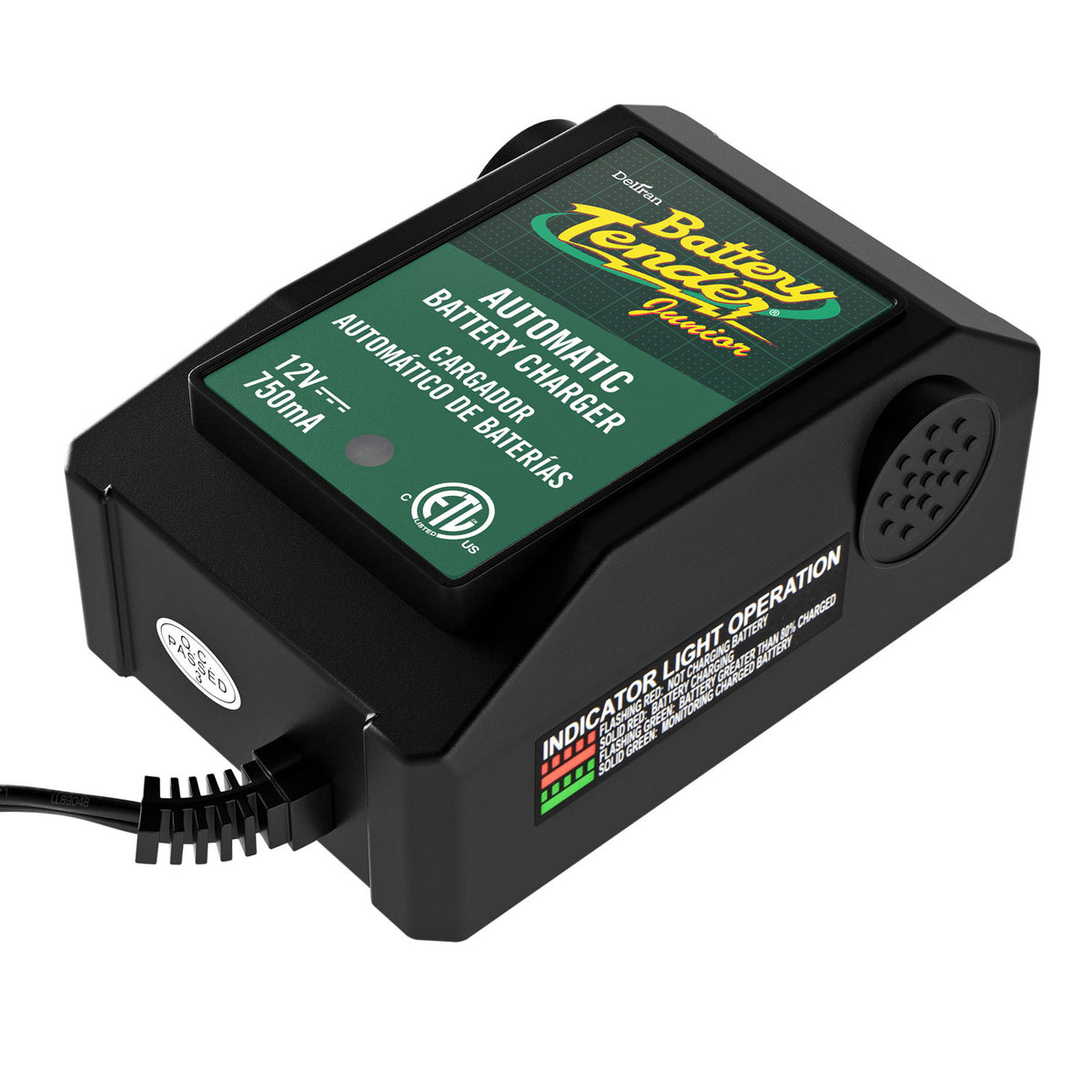 Deltran Battery Tender 021-0123 Automatic Battery Charger & Maintainer, 12V, 750mA