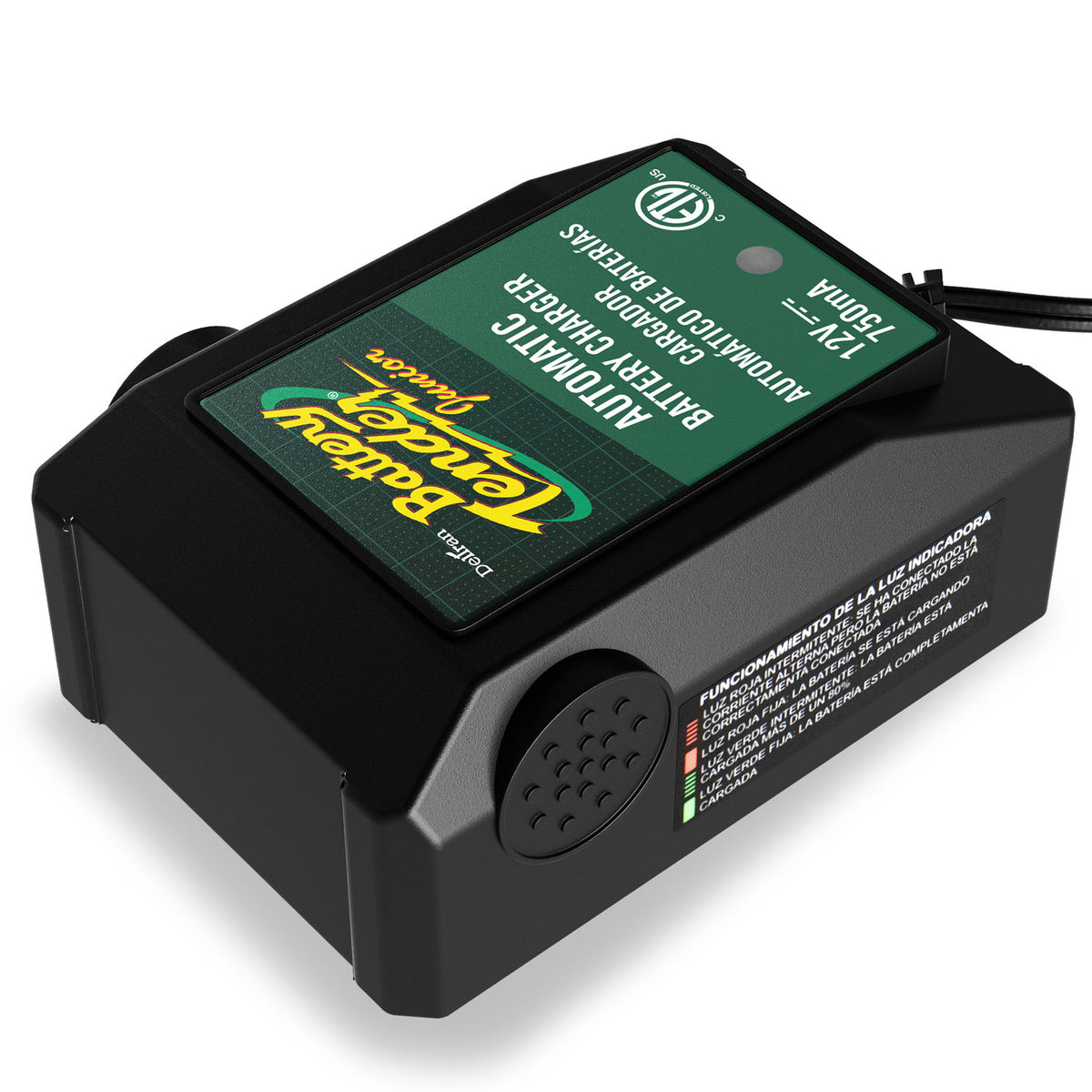 Deltran Battery Tender 021-0123 Automatic Battery Charger & Maintainer, 12V, 750mA