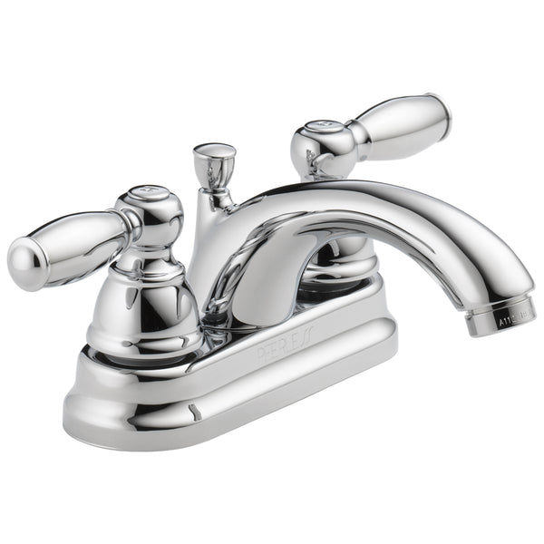 Peerless P299675LF Two Lever Handle Lavatory Faucet, Chrome Finish