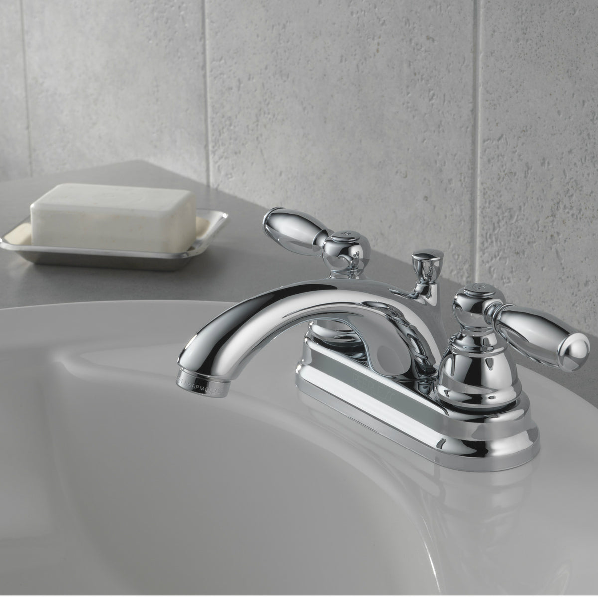 Peerless P299675LF Two Lever Handle Lavatory Faucet, Chrome Finish