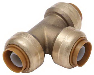 SharkBite® U362LFA Lead Free Push-To-Connect Tee, 1/2" x 1/2" x 1/2"