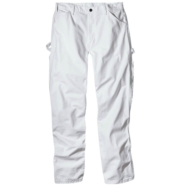 Dickies 1953WH3030 Men's Relaxed Fit Painter's Pants, 30" x 30", White