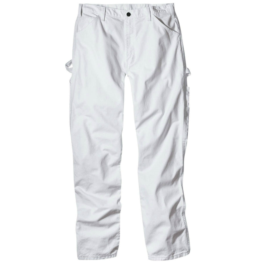 Dickies 1953WH3034 Men's Relaxed Fit Painter's Pants, 30" x 34", White