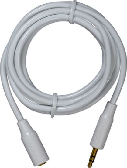 RCA AH735R Headphone Extension Cable, 3.5 mm, 6', White
