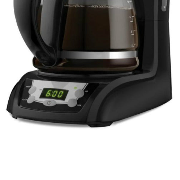 Black & Decker DLX1050B Programmable Coffeemaker w/Glass Carafe, Black, 12 Cup