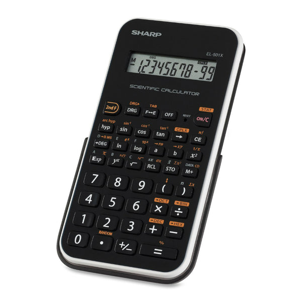 Sharp® EL501XBWH 10-Digit Engineering/Scientific Calculator with LCD Display