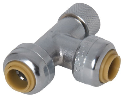 SharkBite® U3358LFA Lead Free Stop Valve Tee Adapter, 1/4" x 1/4" x 3/8"