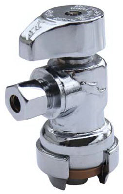 SharkBite® 23336-0000LF Lead Free Compression Angle Stop, 1/2" x 1/4"