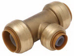 SharkBite U412LFA Lead Free Push-Fit Reducing Tee, 3/4" x 3/4" x 1/2"