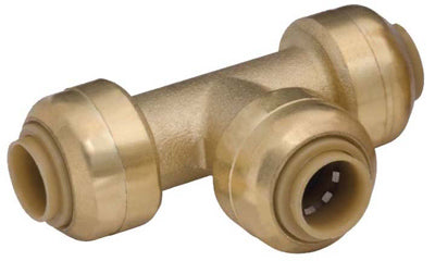SharkBite® U358LFA Lead Free Push-To-Connect Tee, 1/4" x 1/4" x 1/4"