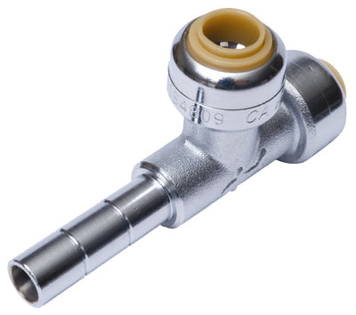 SharkBite® U4358LFA Lead Free Stop Valve Tee Adapter, 1/4"  x 1/4" x 1/4"
