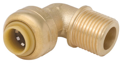 SharkBite® U276LFA Lead Free Dishwasher elbow, 1/4" (3/8" OD) x 3/8" MNPT