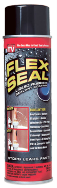 Flex Seal® FSR20 Liquid Rubber Sealant Coating, 14 Oz, Black, As Seen On TV