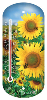 Springfield 90167 Sunflower Suction Cup Design Thermometer, 8"