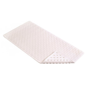 Con-Tact® Brand BMAT-C4V04-04 Wave Rubber Bath Mat, White, 18" x 36"