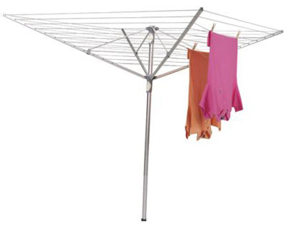 Household Essentials® 1710 2-Pole Adjustable Height Umbrella Dryer, Dual Handles