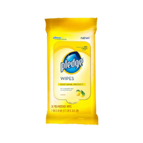 Pledge 72807 Lemon Furniture Wipes, 24-Count