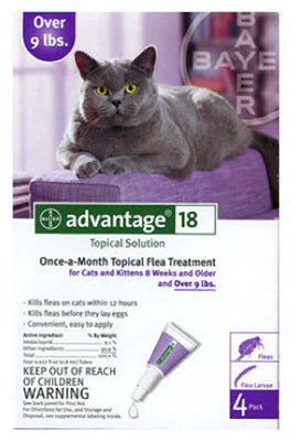 Advantage II 04461685 Topical Flea & Lice Treatment for Large Cats, 4-Dose