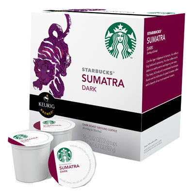 Keurig 09511 Starbucks Sumatra Dark Coffee K-Cup, 16 Count