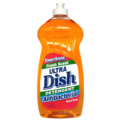PowerHouse® 90872-7 Anti-Bacterial Ultra Dish Detergent, 25 Oz, Fresh Scent