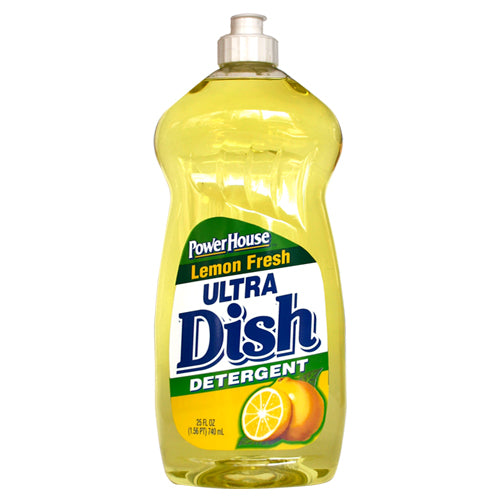 PowerHouse® 90873-4 Ultra Dish Detergent, 25 Oz, Lemon Fresh