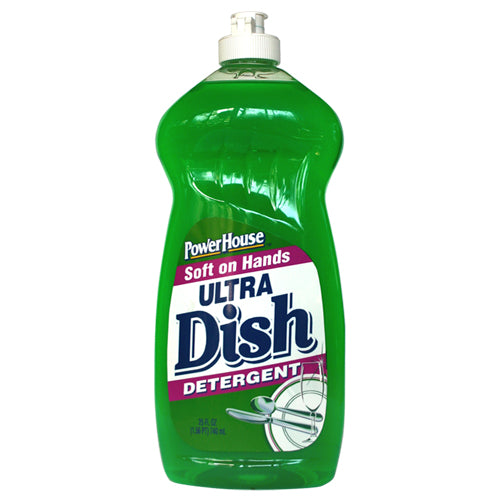 PowerHouse® 90874-1 Ultra Dish Detergent, 25 Oz, Green