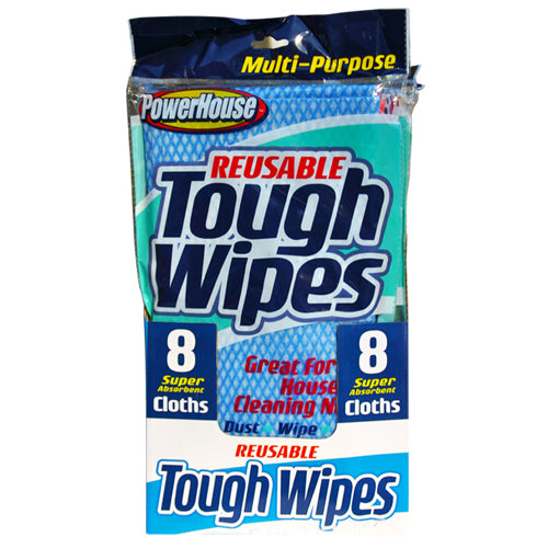 PowerHouse® 92533-5 Reusable Tough Wipes, 8-Pack