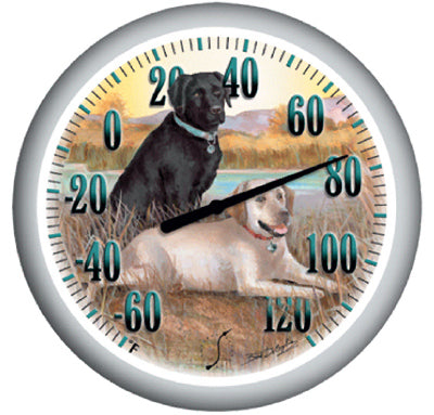 Springfield 90007-60 Labradors Large Dial Thermometer, 13.25"