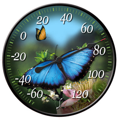 Springfield 91426 Butterfly with Lenticular Motion Thermometer, 12"