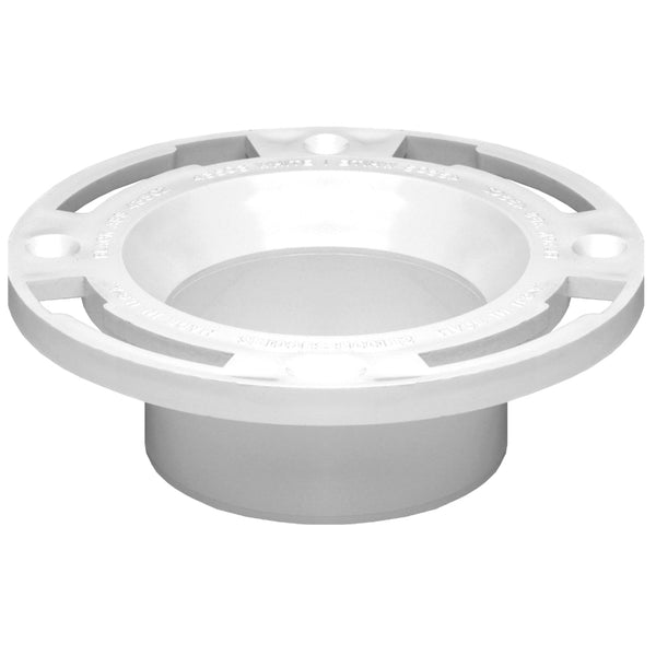 Oatey® 43525 PVC Long Pattern Replacement Closet Flange, 3" Or 4"