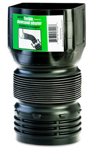 Cleveland Tubing 53102 Flexible Downspout Adapter 3" x 4" x 4"
