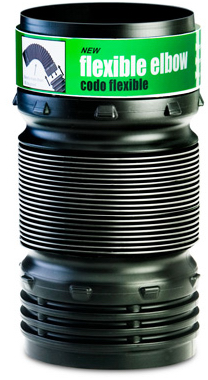 Cleveland Tubing 57010 Elbow Landscaping Drain Pipe Adapter