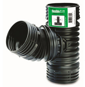 Cleveland Tubing 53702 Flexible Wye Or Tee Fitting Black