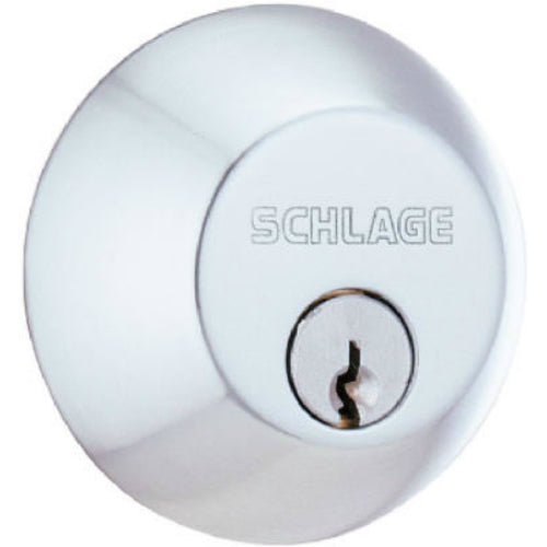 Schlage B60CSV626 Single Cylinder Dead Bolt, Satin Chrome