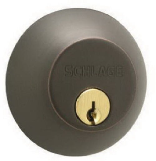 Schlage B62NV716 Double Cylinder Deadbolt Lock, Aged Bronze