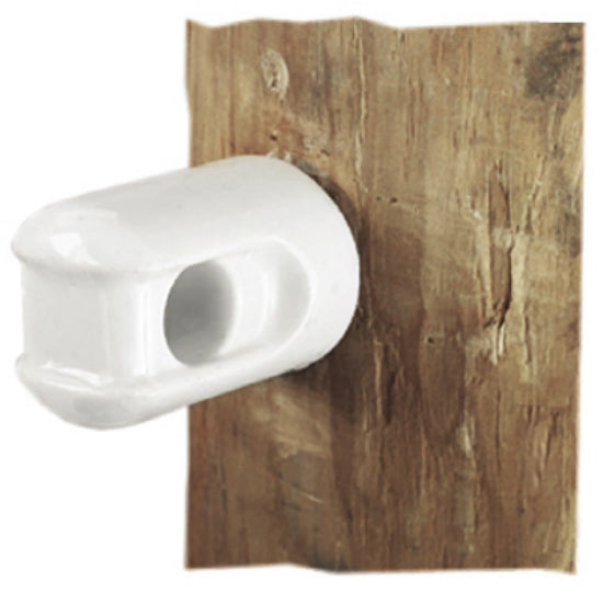 Dare 2802-25 Porcelain Line Insulator with Lag Bolt, Small