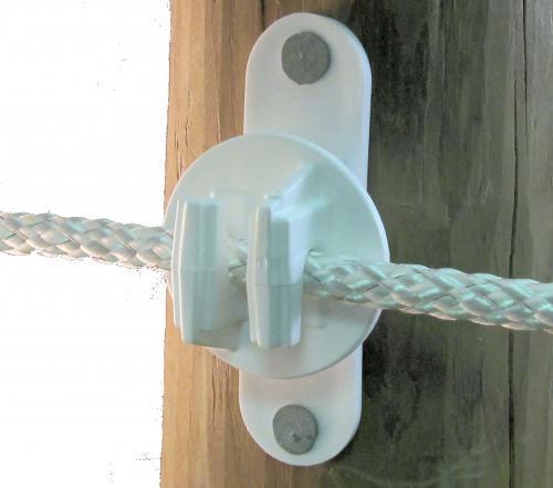 Dare SNUG-HTW Wood Post Or Vinyl Post Insulator, Equine White, 25-Piece