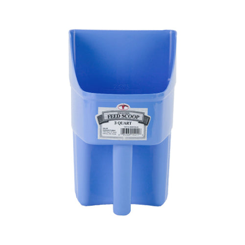Little Giant 154116 Enclosed Plastic Feed Scoop, 3 Qt, Berry Blue