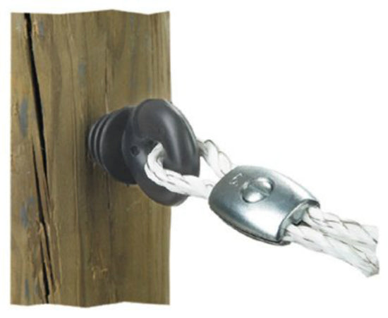 Dare 2671-25 Ring Insulator for Line & Corner Posts, Black, 25 Pack