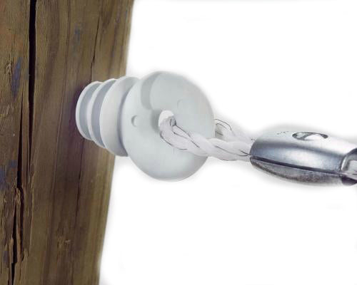 Dare 2671W Ring Insulator for Line & Corner Posts, White