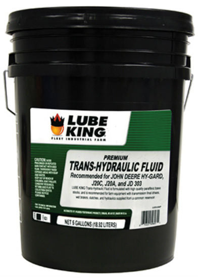 Lube King LU23JD5P Premium Trans-Hydraulic Fluid, 5 Gallon