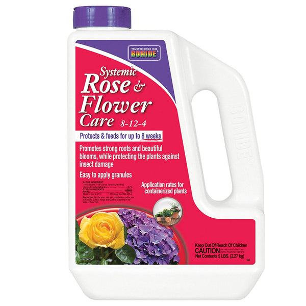 Bonide® 945 Systemic Rose & Flower Insecticide Plus Fertilizer, 8-12-4, 5 lbs