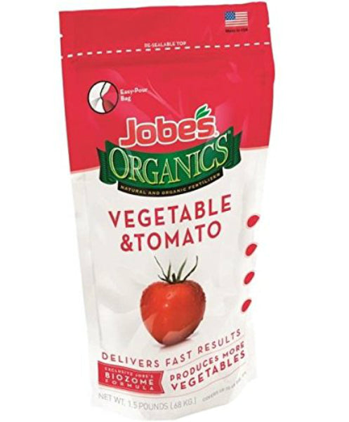 Jobe’s® Organics® 09021 Vegetable & Tomato Granular Fertilizer, 2-7-4, 1.5 Lbs