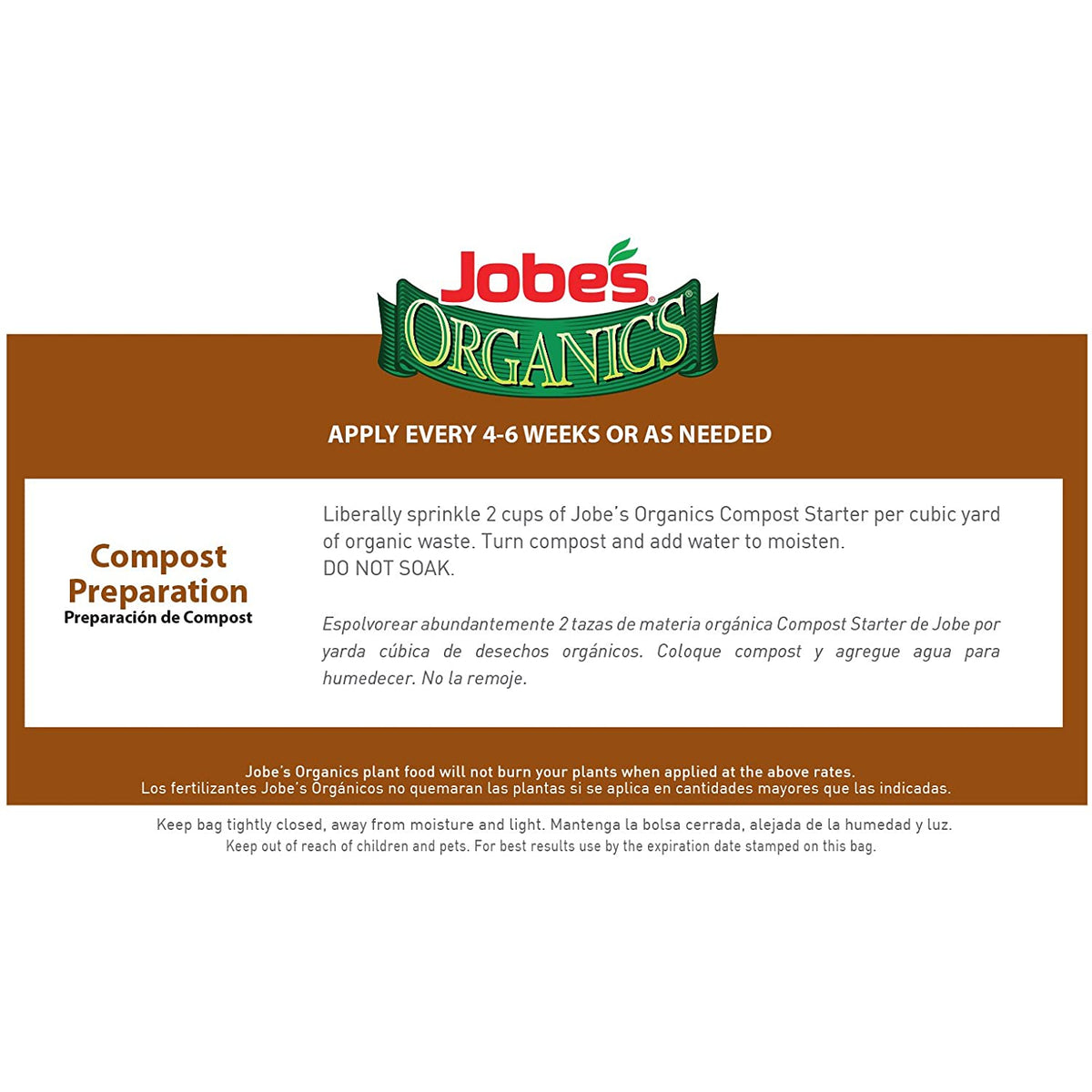Jobe’s Organics 09926 Granular Compost Starter, 4-4-2, 4 Lbs
