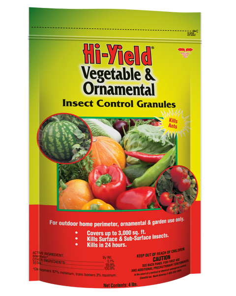 Hi-Yield® 32325 Vegetable & Ornamental Insect Control Granules, 4 Lb
